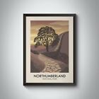 Northumberland National Park Modern Travel Poster - Framed - Bucket List Prints