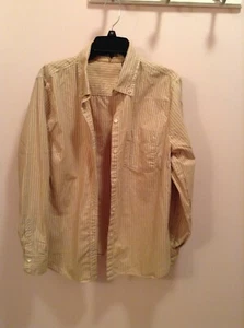 Liz Claiborne a rayas bronceadas, blancas y negras talla XL - Imagen 1 de 5