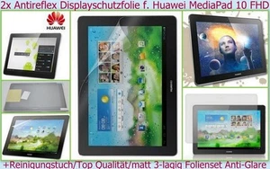 2x Pellicola Protettiva Display Antiriflesso per Huawei Media Pad 10 FHD Opaco Protettore - Foto 1 di 1