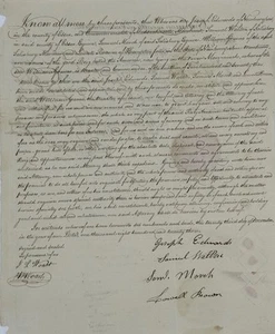 Manuscript Document Giving William Graves an Owner and Master of the Brig 1823 - Picture 1 of 2