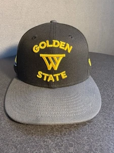 Golden State Warriors NBA New Era 59FIFTY eng anliegende Mütze ~ schwarz/gold 7 1/8 - Bild 1 von 11