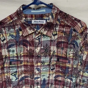 TOMMY BAHAMA Men’s L/S Casual Shirt size LARGE color MULTI COLOR Design - Picture 1 of 4