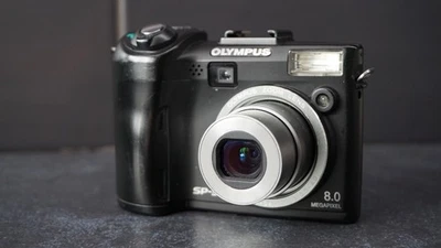 Olympus SP-350 8.0MP Digital Camera - Black - Image 1 of 4