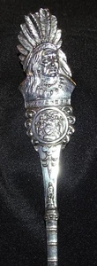 High Rock Spring Red Jacket Saratoga N.Y. 6" Sterling Souvenir Spoon .65oz - Picture 1 of 7