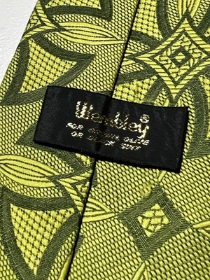 Corbata de cuello de poliéster retro geométrica retro vintage años 70 Wembley Suitmates Foto 1 de 4