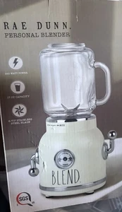Licuadora personal Rae Dunn tarro de albañil de vidrio de 17 oz - nueva en caja aspecto retro vintage - Imagen 1 de 2