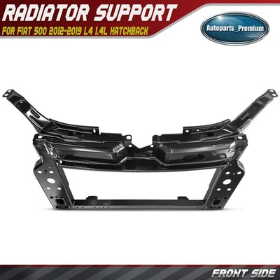 Suporte de núcleo de radiador para Fiat 500 2012-2019 L4 1.4L Hatchback aço 68089068AA - Imagem 1 de 4