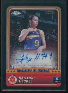 Kayleigh Heckel 2024 Topps Cromo McDonald's American Negro Refractor Automático 6/10 - Imagen 1 de 2