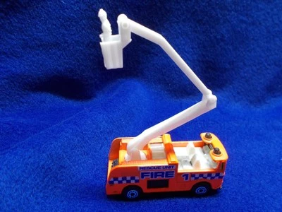 Matchbox Superfast #63 Bright Orange Snorkel Fire Truck "1" "Rescue Unit FIRE" - Image 1 of 3