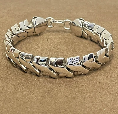 LINDA PULSEIRA ELOS COBRA FANTASIA NAPIER TOM PRATA 7,75" - Imagem 1 de 4