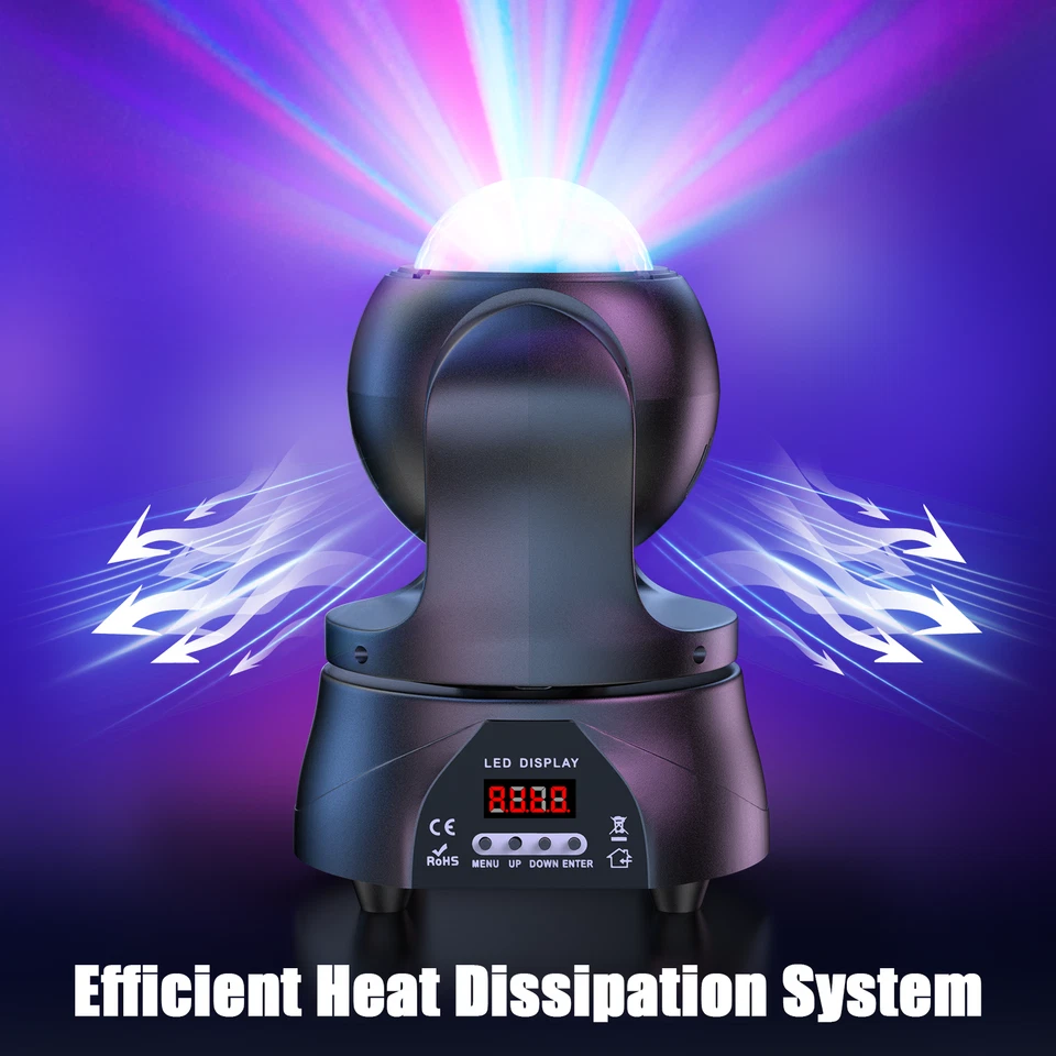 Starlight Effect RGBW Kaleidoscope Dual Head Moving Light For Stage Club - Image 1 of 4