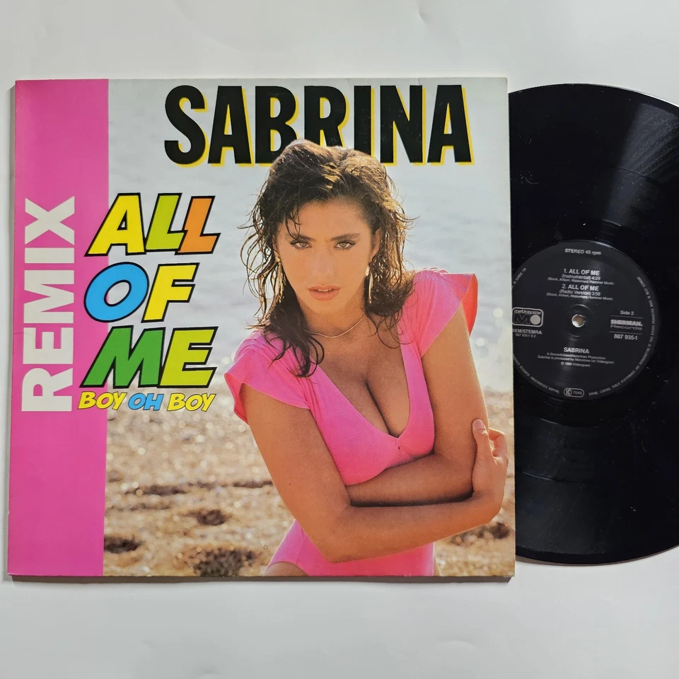 SABRINA - All Of Me (Boy Oh Boy) - VINYL 12" MAXI - Bild 1 von 1
