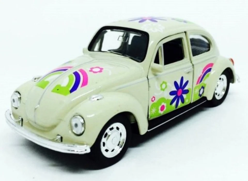 Vw T2 Autobus Giallo con 4 Tavola Surf Veicolo Auto modello 1 34-39 Welly