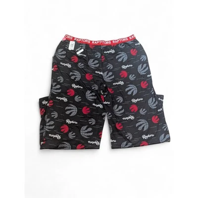 Pantalones de pijama Toronto Raptors NBA para hombre XL negro rojo baloncesto salón ropa de dormir Foto 1 de 4