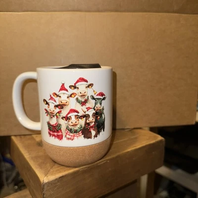 Taza de café con tapa y fondo de corcho extraíble taza de cerámica Foto 1 de 2