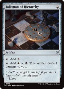 Talisman of Jerarchy 0142 Magic The Gathering Commander: Aetherdrift poco común NP - Imagen 1 de 1