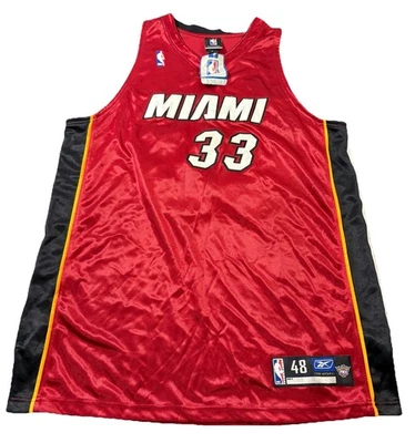 Camiseta Reebok Miami Heat Alonzo Roja Luto Auténtica 48 Nueva con Etiquetas Rara Foto 1 de 4