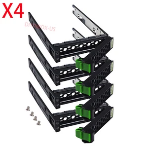 4-pcs 2.5" HDD Tray Caddy A3C40179841 For Fujitsu RX2540 RX2530 2530 M4 M5 M6 - Picture 1 of 16