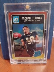 Michael Thomas 2016 red and yellow Donrus optic rated rookie card