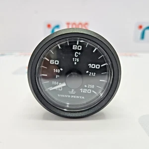VOLVO PENTA 23715849 ENGINE COOLANT TEMPERATURE GAUGE 52mm NEW - Picture 1 of 5