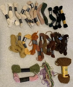 28 Skeins DMC+ Laine Wool Persian Yarn Floss Crewel Needlepoint Multicolor - Picture 1 of 5