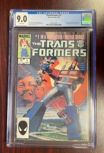 🔥 TRANSFORMERS #1 (MARVEL,1984,AUTOBOTS, DECEPTICONS) 1ST PRINT 🔥 CGC 9.0 - Picture 1 of 2