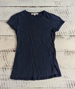 T-shirt bambino Forever 21 taglia S vintage Y2K blu navy Slub - Foto 1 di 4
