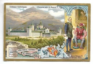 Madrid - L'Escurial - Châteaux historiques - Chromo Liebig - Trade card - Picture 1 of 2
