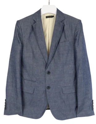 Blazer Antony Morato Hombre 48/M Azul Fila Única Con Botones Y Bolsillo Interior Foto 1 de 4