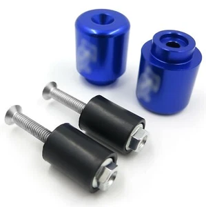 For YAMAHA YZF-R6 2006-2012/FJR 1300 03-10/yzf-r1 1998-2012 Blue BAR ENDS Rubber - Picture 1 of 4