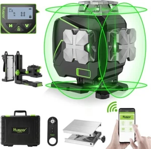 Huepar S04CG LCD-Bildschirm 4D Kreuzlinienlaser Mit/Ohne Klammer im Koffer - Bild 1 von 28