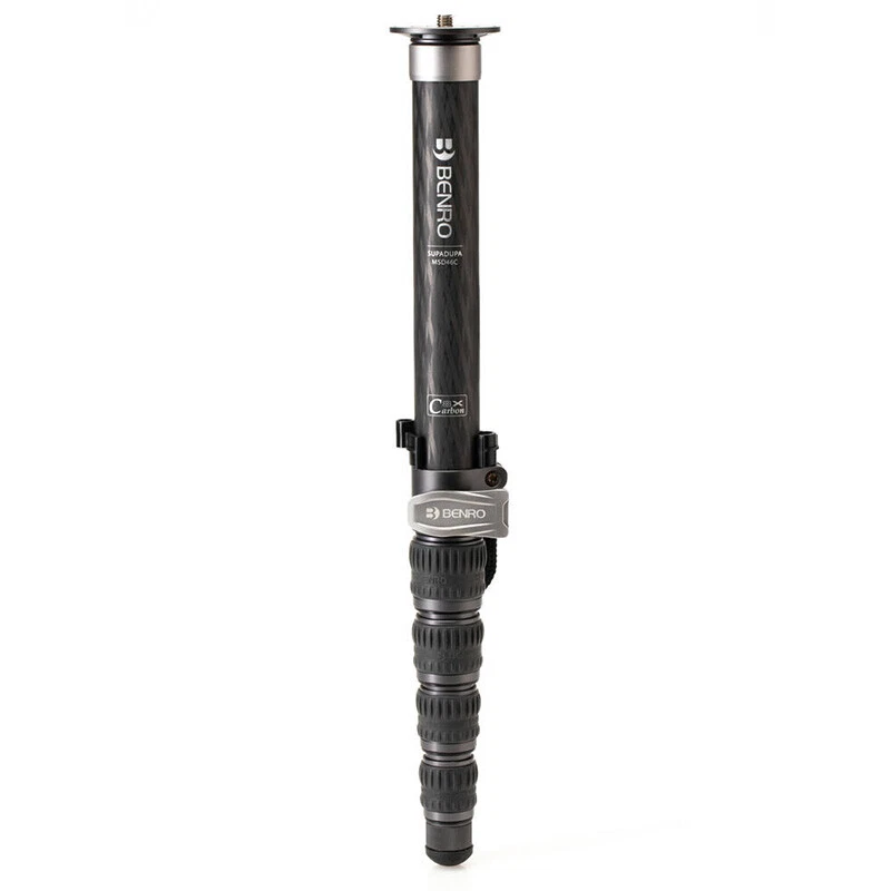 Benro MSD46C SupaDupa Carbon Fiber Portable Twist Locks Spiked Foot Monopod