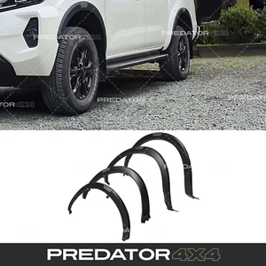 BLACK SLIM FENDER FLARES WHEEL ARCHES KIT FOR NISSAN NAVARA D23 NP300 2015+ - Afbeelding 1 van 9