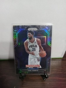 2023 NBA Prizm Joel Embid Monopoly Black Icon All-Star Insert PS-5 SP!