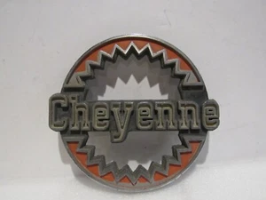 Vintage Chevrolet CHEYENNE Round Truck Emblem Metal Orange 33031 - Picture 1 of 3