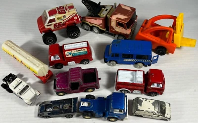 Lote De Colección 12 Camiones De Juguete TOOTSIE TOY MAJORETTE HOT WHEELS BUDDY L Años 70-1990 Foto 1 de 4