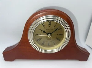 Vintage Micheal C. Fina Fifth Avenue Holz Tischuhr - Bild 1 von 5