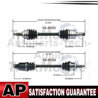 2 eixos dianteiros Trakmotive CV eixo conjunto CV compatível com 2004-2007 Suzuki Aerio - Imagem 1 de 3