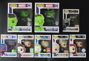 (8) NEW Funko Pop Marvel Lot -  Spiderman 2099 ECCC, Hulk 6 inch, Thor 2018 SDCC - Picture 1 of 24