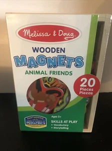 Melissa & Doug Animals Wooden Magnets 20 Pieces For Ages 2+ NEW Sealed Free Ship - Picture 1 of 5