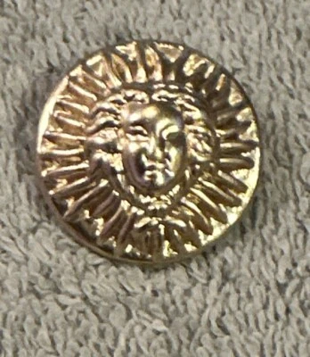 Medium Face Gold Button - Image 1 of 3