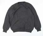 Tom Penn Mens Grey Round Neck Polyester Pullover Jumper Size XL - Slim fit