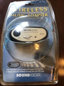 ¡Nuevo! Adaptador inalámbrico de música estéreo - Alimentador de sonido negro/gris computadora/MP3 - Imagen 1 de 5