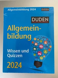 Allgemeinbildung 2024 Duden Qizzen Wissen testen Kalender Tagesabreißkalender - Bild 1 von 2