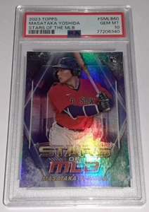 2023 Topps Stars of MLB #SMLB60 Masataka Yoshida RC Card Graded PSA 10 Gem Mint - Picture 1 of 2