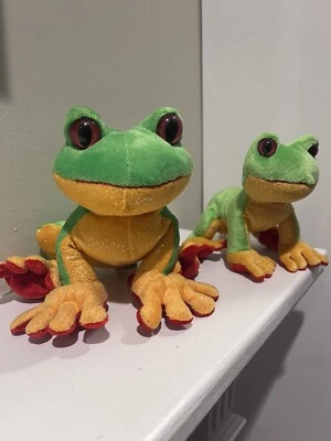 GANZ Webkinz Tree Frog & Lil' Kinz Tree Frog NO CODE HM109 HS109 GREAT CONDITION - Image 1 of 4