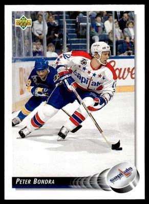 1992-93 Upper Deck Peter Bondra Washington Capitals #115 - Image 1 of 2