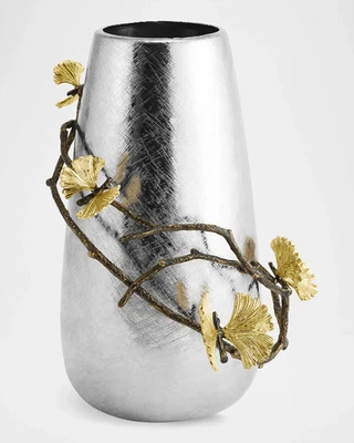Brand NEW Butterfly Ginkgo Lareg Vase by Michael Aram 175930, RTP $325 - Image 1 of 4