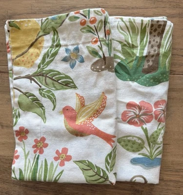 Par de jardim cítrico Pottery Barn Std Shams algodão linho 2012 botânico - Imagem 1 de 4