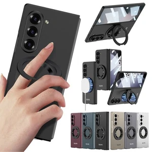 Custodia supporto anello girevole per Samsung Galaxy Z Fold 7 6 5 4 3 con protezione schermo - Foto 1 di 15